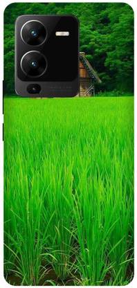 JUGGA Back Cover for vivo V25 Pro 5G, V2158, GREEN, HOUSE, GRASS