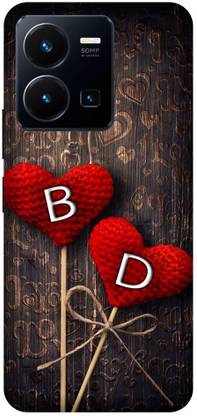 INTELLIZE Back Cover for Vivo Y22 BD, B LOVE D, D LOVE B, B LETTER, D LETTER, BD NAME