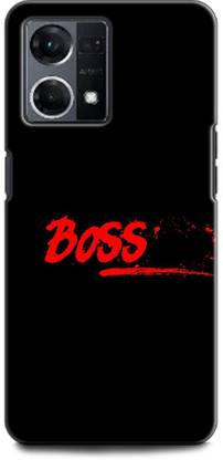 INDICRAFT Back Cover for OPPO F21 Pro, CPH2363 BOSS, QUOTES, RED, BLACK