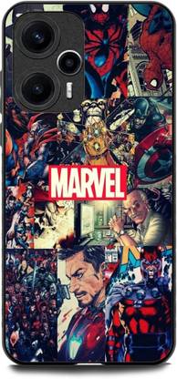 INDICRAFT Back Cover for POCO F5 5G (AVENGERS, IRON MAN, THANOS, MARVELS, SUPERHEROES )