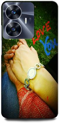 ORBIQE Back Cover for Vivo Y02 GIRL BOY LOVE, TOGETHER HAND, COUPLE, LOVE TOGETHER