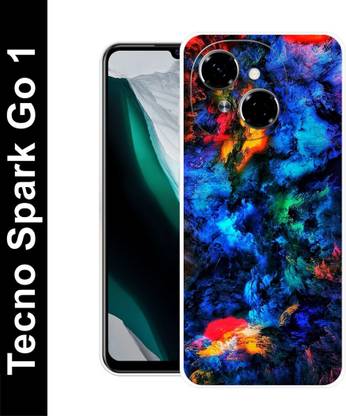 VKCase Back Cover for Tecno Spark Go 1, KL4, COLORS,BLUE,RED,GOLDEN