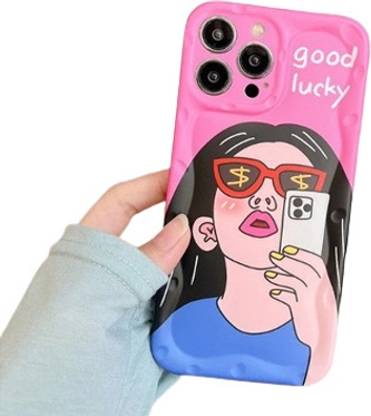 PEEPERLY Back Cover for iPhone 15 Pro Max Funky Friends Forever Phone Case