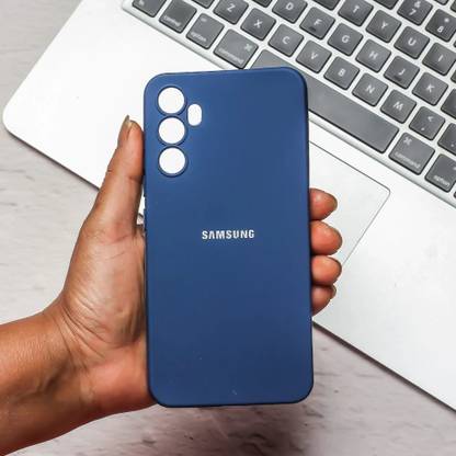 HumpyCase Back Cover for Original Camera Safe Silicone case for Samsung M35 5G (Blue
