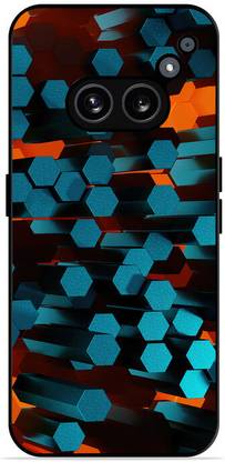 leeon Back Cover for Nothing Phone 2A, Hexagon 3D Abstract