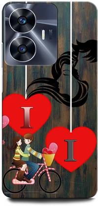 ORBIQE Back Cover for Vivo Y02 II, I LOVE I, I LETTER, II NAME