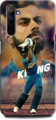 Dronk Back Cover for Realme 6 VIRAT KOHLI, RCB, JERSEY, IPL, ROYAL CHALLENGERS BANGLORE