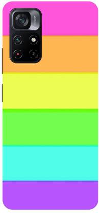 Wall Art Back Cover for POCO M4 Pro (5G) Pattern, Color Gradient, Multicolor Printed