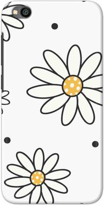 NDCOM Back Cover for Redmi Go Simple Floral Design Printed Hard Case