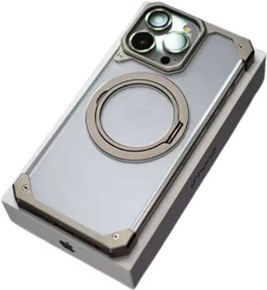 MILLION CASES Back Cover for iPhone 16 Pro Ultimate Slim Frameless Metal Stand Case