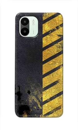 NDCOM Back Cover for Redmi A1 (2022) Yellow Zebra Crossing Printed