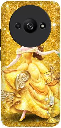 DIKRO Back Cover for POCO C61, MZB0GNUIN GIRL, CUTE, GIRL, LOVELY, GIRL, ANIME, GOLDEN, LOVE