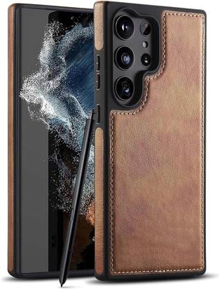 VURIOZZ Back Cover for Samsung Galaxy S25 Ultra 5G Premium PU Leather Back Cover Case