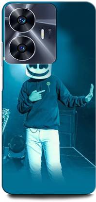 ORBIQE Back Cover for Vivo Y02T MARSHMELLO, DJ, EDM, MUSIC, SMILEY, FUNNY