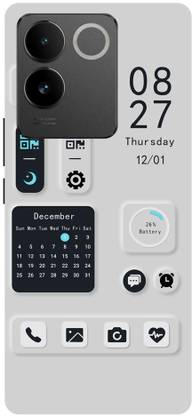 GRAFIQE Back Cover for Vivo T2 Pro 5G CELENDAR, WATCH, THEME, WALLPAPER