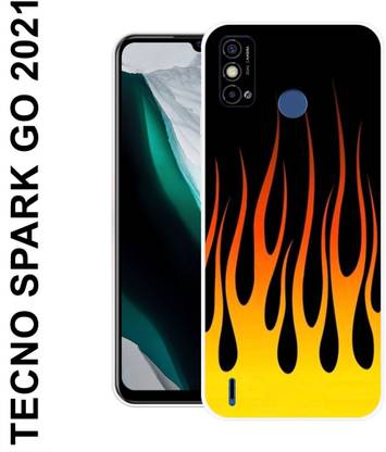 MOBECARE Back Cover for TECNO SPARK GO 2021 FIRE, FLAME, UNIQUE, PATTERN, TEXTURE, FOR BOYS AND GIRL