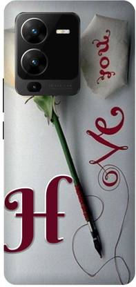 JUGGA Back Cover for vivo V25 Pro 5G, V2158, H LOVES H NAME,H NAME, H LETTER, ALPHABET,H LOVE H NAME
