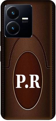 Voleano Back Cover for Vivo Y22, V2207, P R, P LOVES R, NAME, ALPHABET, PR LOVE, HART