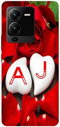 JUGGA Back Cover for vivo V25 Pro 5G, V2158, A LOVES J NAME,A NAME, J LETTER, ALPHABET,A LOVE J NAME