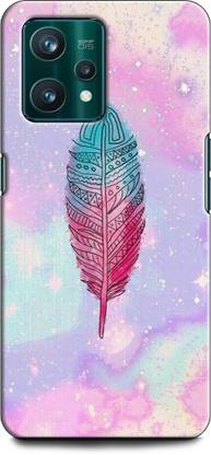 INDICRAFT Back Cover for Realme 9 4G, RMX3521 DREAM CATCHER, FEATHER, COLORFUL, ABSTRACT