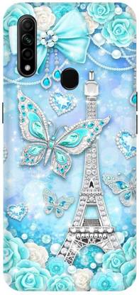Zaplab Back Cover for Zaplab Back Cover for OPPO A31, CPH2015 Butterfly With Eiffel Tower