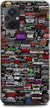 INDICRAFT Back Cover for POCO M5, MZB0CEUIN ROCK BAND, BANDS, LOGOS, TEXTURE, COLORFUL