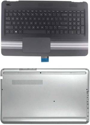 usinfo Back Cover for HP Pavilion 15-AU 15T-AU 15-AW 15-AU117TX Touchpad Palmrest with Keyboard bottam base body