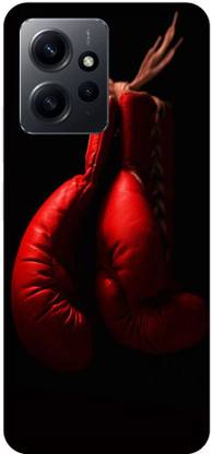 Bluvver Back Cover for Redmi Note 12, Redmi Note 12 4G, Black,Boxing,Dark,Fight,Red