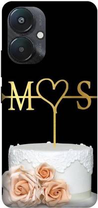 3D U PRINT Back Cover for Redmi 13C,23124RN87I,MS,M LOVE S,MS NAME,MS LETTER,MS ALPHABET