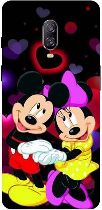 Rockyard Back Cover for OnePlus 6T, A6010, MICKEY, MOUSE, MINNIE, MOUSE, DOLL