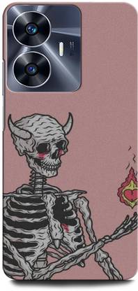 ORBIQE Back Cover for Vivo Y02 SKULL, GAMES, ANIME, SKULLGRIMREAPER, POKER, DARKNESS