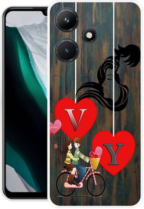 ORBIQE Back Cover for Infinix HOT 30i VY, V LOVE Y, Y LOVE V, V LETTER, Y LETTER, VY NAME
