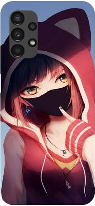 Wall Art Back Cover for SAMSUNG GALAXY A13 (4G) Cute Girl, Anime Girl, Anime Art Printed