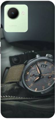 Royal Case Back Cover for REALME C30 TIMER, WATCH, LOGO, DESIGN, BLACK, PATTERN