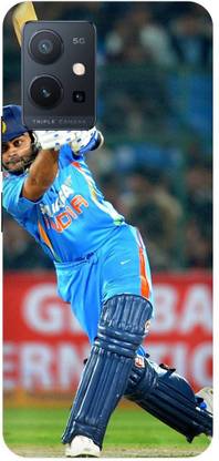 Bluvver Back Cover for Vivo Y75 5G, V2142 Printed Virat Kohli Back Cover