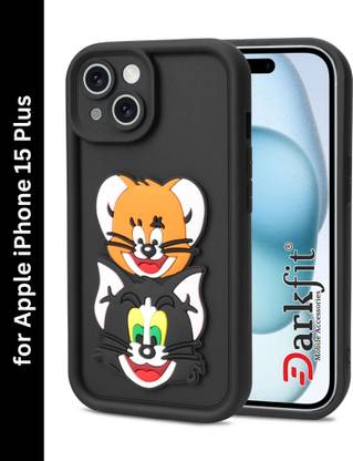 DARKFIT Back Cover for Apple iPhone 15 Plus, 3D Tom & Jerry Design Case