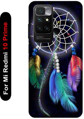 KARJUN Back Cover for Redmi Mi 10 Prime, Feathers Printed
