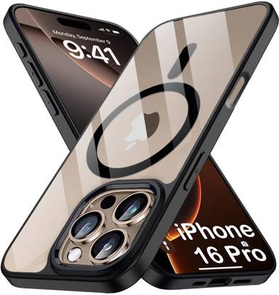 MOBIDEER Back Cover for iPhone 16 Pro, Compatible with MagSafe | Not Yellowing & Scratch-Resistant