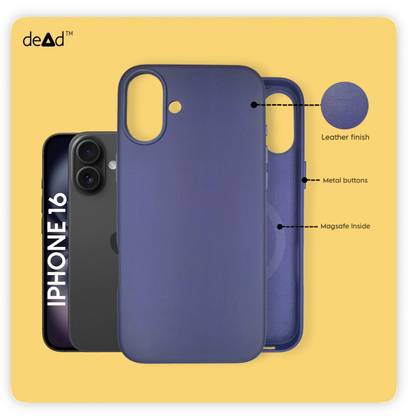 dead Back Cover for APPLE iPhone 16, Leather