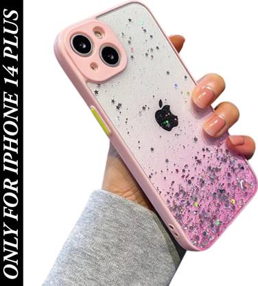 VONZEE Back Cover for iPhone 14 Plus Glitter Sequin Gradient Case, Bling Glitter Transparent Shockproof Case