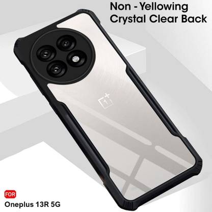 MOBIDEER Back Cover for OnePlus 13R 5G, Transparent Hybrid Hard PC Back TPU Bumper