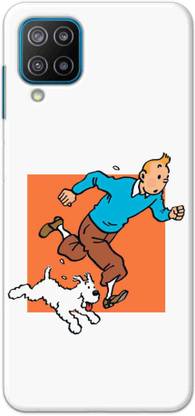 NDCOM Back Cover for Samsung Galaxy F12 Man With Dog Printed