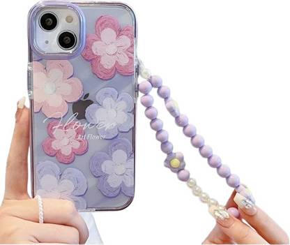 PEEPERLY Back Cover for iPhone 12 Fresh Oil Painting Floral Flowers Case