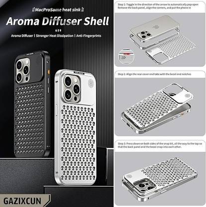 Evergreen Back Cover for 15 pro max Case Aluminum Full Metal Phone Case
