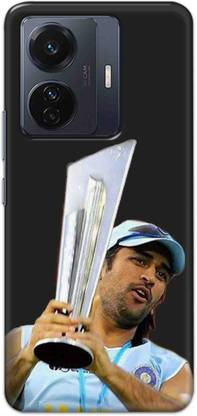 NDCOM Back Cover for Vivo T1 Pro 5G MS Dhoni With Trophy Printed