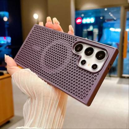 MILLION CASES Back Cover for Galaxy S23 Ultra Magnetic Lattice Heat Dissipation Case
