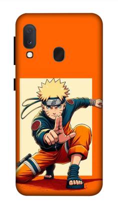 NDCOM Back Cover for NDCOM For Samsung Galaxy A20E Back Cover Orange Color Anime