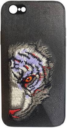 JS COLLECTION Back Cover for White Tiger Apple iPhone 7 Black Back Cover