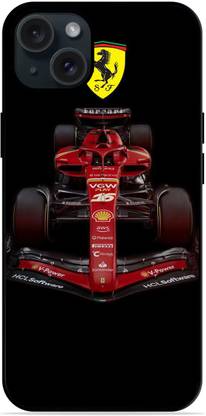 FAZAKA Back Cover for APPLE iPhone 15 Plus On Glossy Metal Phone Cover| Ferrari F1