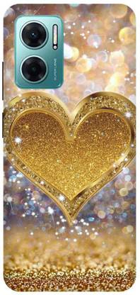 JUGGA Back Cover for REDMI 11 Prime 5G, GOLDEN, SPARKLE, HEART, DIL